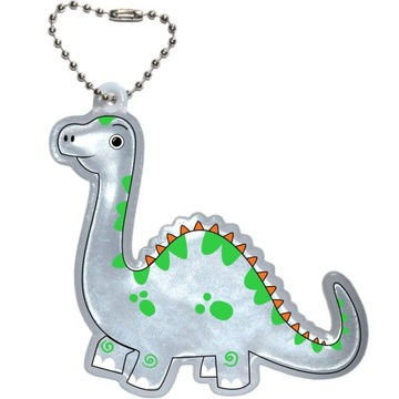 STAMAL Brelok Dinozaur zawieszka brelok breloczek odblaskowy odblask 6 cm