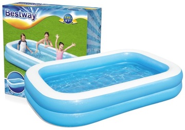 BESTWAY 54006 DMUCHANY BASEN RODZINNY OGRODOWY PROSTOKĄTNY * 262x175x51cm