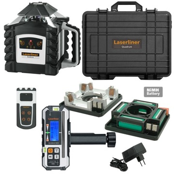 Niwelator rotacyjny laserowy DIGITAL zielony LaserLiner QUADRUM G410S 700m