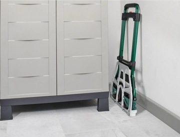 Lekki Wózek Transportowy Młynarka Składany Aluminium Magazynowy Mocny 100kg