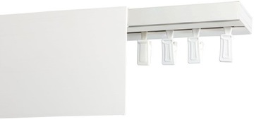 Karnisz sufitowy POJEDYNCZY z maskownicą Szyna sufitowa z osłoną 9 CM 520