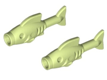 LEGO 64648 Ryba Rybka Yellowish Green Zwierzęta 2szt