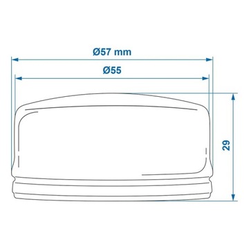 Крышка ступицы 55 мм Knott cap cap cap