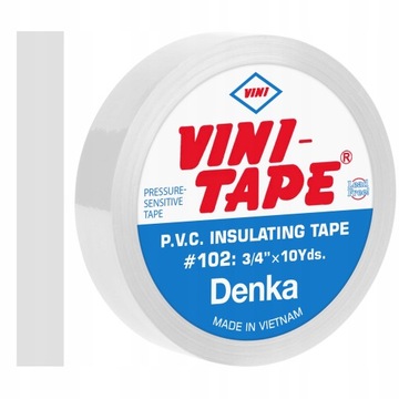 TAŚMA IZOLACYJNA IZOLACJA WINYL PCV 19MM/10M BIAŁA