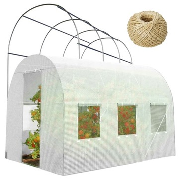 TUNEL OGRODOWY WARZYWNY FOLIA SZKLARNIA 2x3m FOLIAK 6m2 OCHRONA ROŚLIN