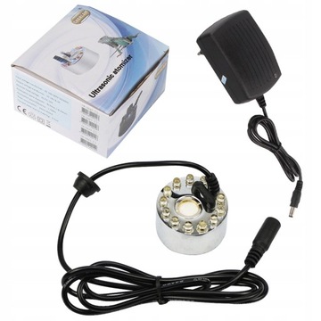 Создатель тумана для аквариума 12 светодиодных светильников Устройство для создания тумана для пруда Машина для создания тумана