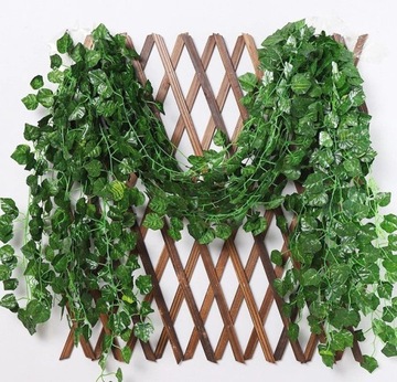 ИСКУССТВЕННЫЙ ВЕНОК ПЛЮЩА ЗЕЛЕНАЯ ГИРЛЯНДИЯ ДЛЯ УКРАШЕНИЯ СВАДЕБНЫХ СТЕН БАЛКОНА