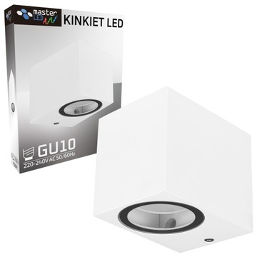 Kinkiet zewnętrzny lampa ogrodowa zewnętrzna elewacyjna ścienna GU10 LED