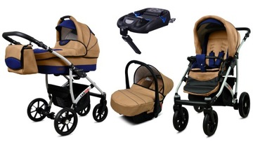 BabyLux Wózek 4w1 dziecięcy Largo + baza ISOFIX