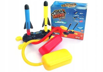 НАСОСНАЯ РАКЕТОННАЯ УСТАНОВКА - Набор из 6 пенных ракет - в подарок