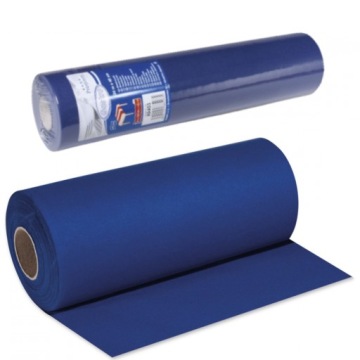 BIEŻNIK NA STÓŁ ROLKA NIEBIESKI OBRUS PREMIUM 24M MATERIAŁOWY FLIZELINOWY