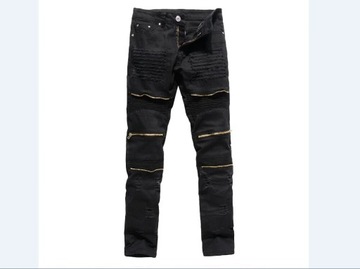 Men Skinny Stretch Denim Ripped Pants Distressed R