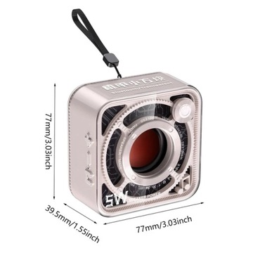 V8/K07 przezroczysty Mecha głośniki muzyczne Bluetooth 5.0 bezprzewodowy