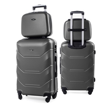 НАБОР 2в1 БОЛЬШОЙ ДОРОЖНЫЙ ЧЕМОДАН XXL + КОРОБКА КОСМЕТИЧЕСКАЯ СУМКА RGL БАГАЖНАЯ СУМКА