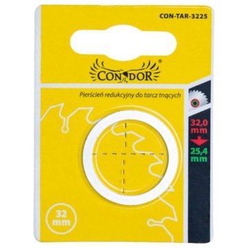 PIERŚCIEN REDUKCYJNY REDUKCJA DO TARCZ TNĄCYCH 32mm do 25,4mm GRUBOŚĆ 1,2