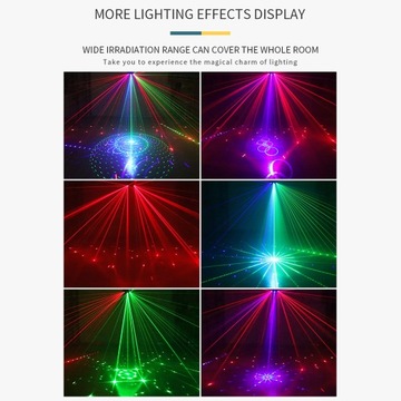 9-okowe oświetlenie sceniczne LED RGBDJ DMX