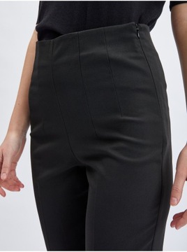 Czarne damskie spodnie cropped ORSAY