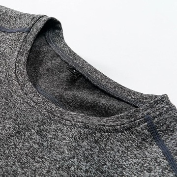 Термокомплект для мужчин и женщин с флисовым верхом и низом с длинными рукавами, серый