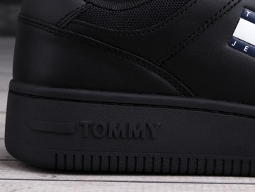 Buty męskie Tommy Jeans RETRO BASKET ESS TRIPLE BLACK