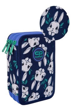 Piórnik coolpack trzy przerody w pełni wyposażony króliczki bunny