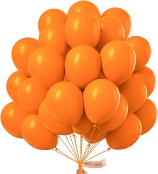 BALONY POMARAŃCZOWE ZESTAW BALONÓW BALONY NA HALLOWEEN 10