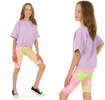 Krótkie legginsy, KOLARKI, wzory 140-146 - 033