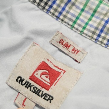 QUIKSILVER _ CUDOWNA KRÓTKA KOSZULA Z LOGO _ M/L