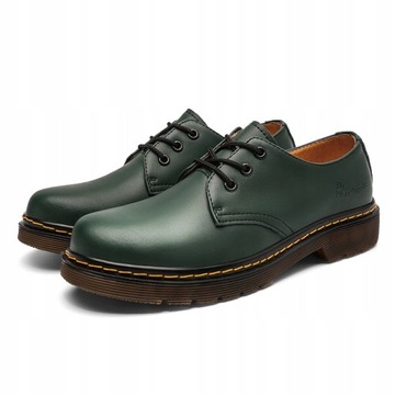 LEATHER GLANY OXFORDKI PÓŁBUTY DR MARTIN BOOTS