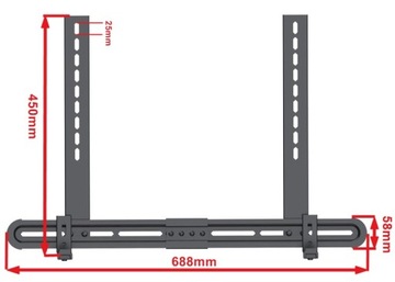 Держатель звуковой панели над и под универсальным телевизором
