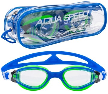 AQUA SPEED ANTI FOG OKULARY PŁYWACKIE DO PŁYWANIA OKULARKI DLA DZIECI BASEN