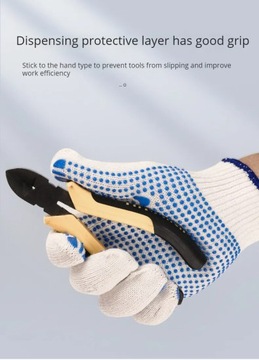 Перчатки охраны труда Хлопчатобумажная пряжа Подвесной клей