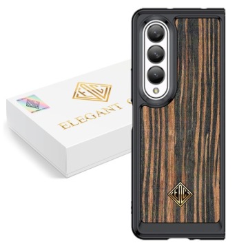 Pouzdro Pro Samsung Z Fold 3 Kryt Luxusní Přírodní Dřevo Originální
