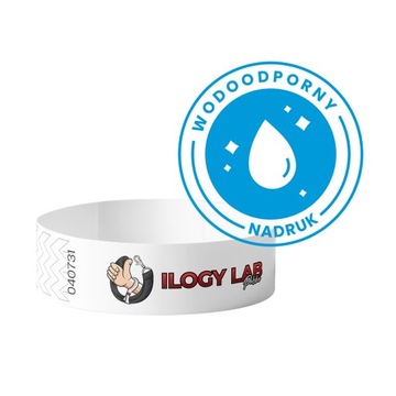 Браслеты TYVEK FOR PARTY с полноцветным принтом по всей длине браслета