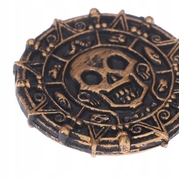 Пиратские дукаты, монеты, пиратский череп, реквизит