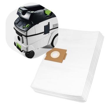 5x Worki Do Odkurzacza Festool CT CTL CTM 26 36 E MOCNE FLIZELINOWE 496187