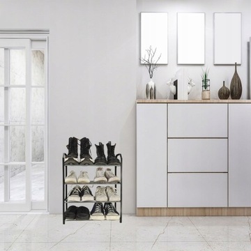 УЗКИЙ ШКАФ ДЛЯ ОБУВИ, ВМЕСТИТЕЛЬНЫЙ, КНИЖНЫЙ ШКАФ, ПОДСТАВКА, ПОЛКА ДЛЯ ОБУВИ МЕТАЛЛИЧЕСКАЯ, 12 ПАР