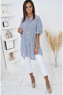ПОТРЯСАЮЩАЯ РУБАШКА ОВЕРСАЙЗ С ПОЛОСАМИ SHARA! WZ.2