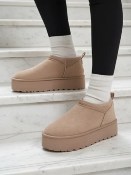 КОРИЧНЕВЫЕ ЖЕНСКИЕ СНЕЖНЫЕ БОТИНКИ OZOZI 39