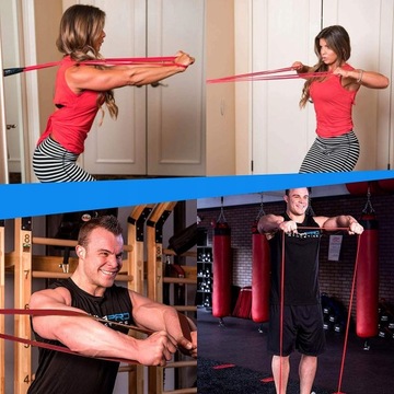 GUMY OPOROWE DO ĆWICZEŃ ZESTAW 3 GUM POWERBAND TAŚMY FITNESS 3 SZTUKI