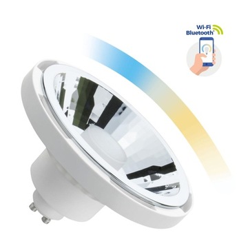 Żarówka SMART LED AR111 10W GU10 biała 30st CCT