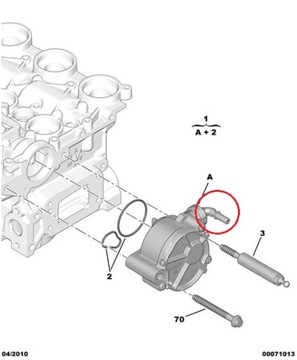 РОЗЕТКА ВАКУУМНОГО НАСОСА PEUGEOT CITROEN OPEL FIAT FORD 1.6 HDI 16V