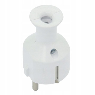 ВИЛКА ПРЯМАЯ РАЗБОРНАЯ UNI SCHUKO БЕЛАЯ IP20