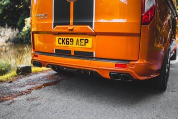 TRANSIT TOURNEO CUSTOM 2018-2023 DOKŁADKA ZDERZAKA TYLNA SPOILER PLASTIK V2
