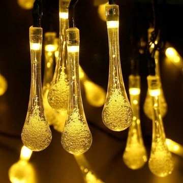 СОЛНЕЧНАЯ САДОВАЯ ГИРЛЯНДИЯ НАРУЖНЫЕ ЛАМПЫ LED ТОЧКИ 30 шт.