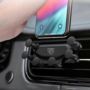 Uchwyt na telefon do wnętrza samochodu, na kratkę wentylacyjną, Peugeot