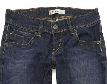 LEVI'S 473 SPODNIE JEANSOWE SKINNY 31/28 1FAC