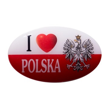 NAKLEJKA NALEPKA EMBLEMAT PL POLSKA 3D WYPUKŁA NO1