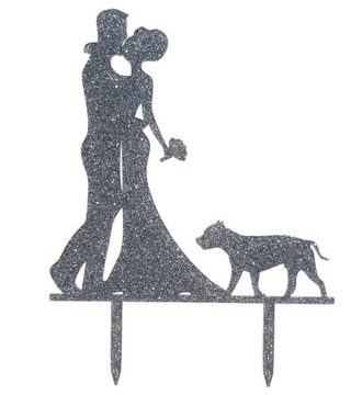 Toper topper para młoda z psem i pies AMSTAF P1A