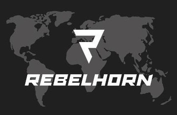 REBELHORN MAP BLACK Значок на липучке черный