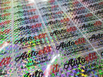 Печать на голографической фольге, голограмма 1 метр.